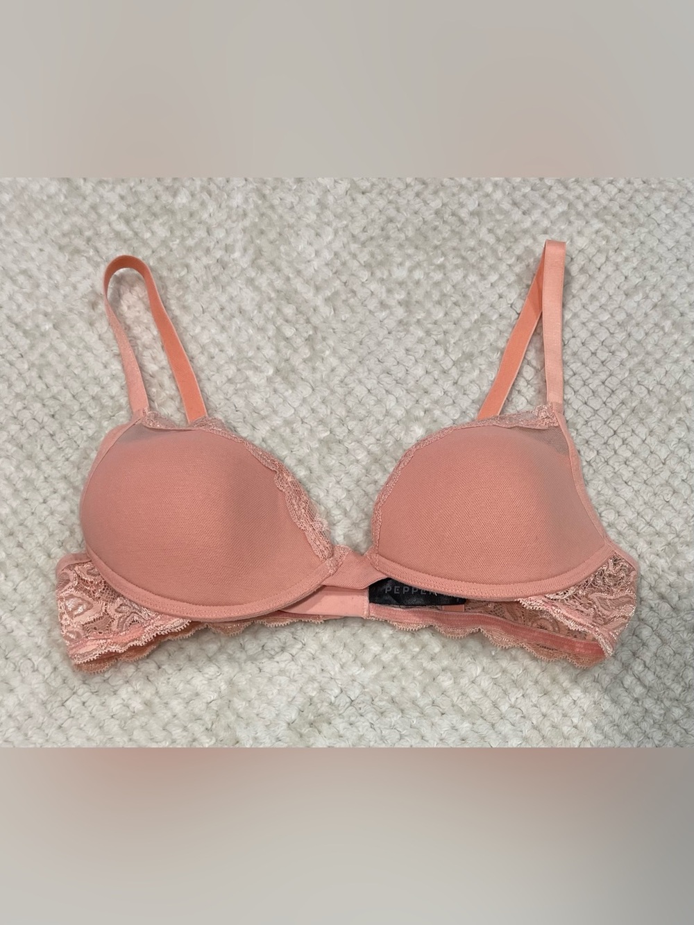 Pepper Signature All You Bra in Sienna Rose (Peachy Pink) ColorwaySize 36B